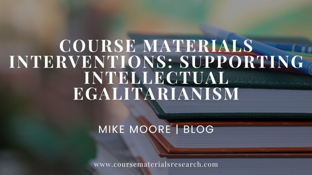 intellectual egalitarianism